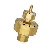 Double Layer Brass Fountain Nozzle for Outdoor Garden Landscape Water Sprays Sprinkler Head for Use Sprays Head Copper
