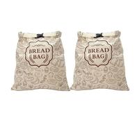Double Layer Bread Pouches Made From Organic Cotton for Extended and Sustainable Kitchen Storage 40x31cm Cotton Bread Pouches
