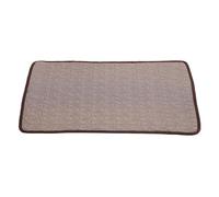 Double Layer Breathable Ice Silk Pet Cooling Mat, Paw Quilted Washable Non-Gel Cool Pad, Thin Foldable Rest Cushion for Crate Sofa Floor Car Seat Indoor Outdoor Puppy Cat，Brown：XXL