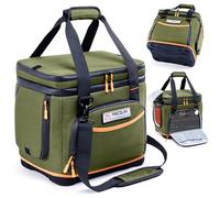 Double-Layer Carrying Case Compatible with Jackery Explorer 1000 v2 | Portable power station storage bag with molded hard bottom, side ventilation,pockets for Jackery accessories,outdoor travel
