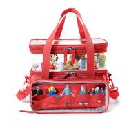 Double-Layer Carrying Case for Toniebox 2/1 Storage Bag for Starter Set | Double-layer storage bag with magnetic bottom for Toniebox 2/1,Tonies figures and characters, with clear organizer pockets