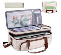 Double Layer Carrying Case with Cutting Mat Pocket & Accessories Storage