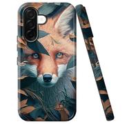 Double Layer Case for Samsung Galaxy A17 5G 6.7", Slim Shockproof Hard Phone Protective Cover for Men & Women, Hybrid TPU+PC Anti-Scratch Protective Durable Cute Phone Case, Cute Fox