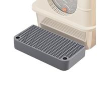 Double Layer Cat Litter Tray Ramp - Anti Slip Waterproof Kitten Toilet Step, Litter Trapper Toilet Ramp | Functional Litter Catcher with Filter Top for Pet Room Home Inside Floor Cleanh