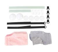 Double Layer Cat Window Perch, Cat Window Hammock Bed with 360° Full View, 33 lbs Weight Limit, 6 Strong Suction Cups, Detachable Wool and Mesh Pads for Indoor Cats Year (Double Layer Gray+Pink)