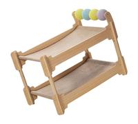 Double Layer Cats Sisal Pad Wood Construction Indoor Scratcher Tree House For Rest Furniture Protections Wooden Tower