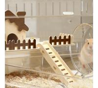 Double-Layer Clear Acrylic Small Pet Cage - Built-In Feeding Bowl, Reliable Lock, Ventilated Habitat for Hamsters, Gerbils, Mice (Travel-Friendly)