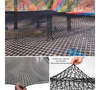 Double Layer Climbing C Net - Knotless Polyester Safe Net for Treehouse, Hammock & irway Railing - White, 1x (3.3x9.8ft) - Outdoor Netting