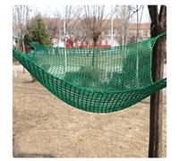 Double Layer Climbing Net for Kids - 2x2m Green Playground Cargo Net, Durable Polyester, Ideal for Outdoor Play, Jungle Gym, and Adventure Activities