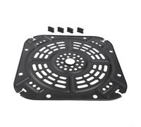 Double Layer Coated Crisper Pan for AF080 2QT For Mini Air Fryer with Handle to Support Grilling Fish Fries Chicken Wings and Pizza Slices