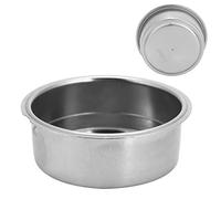 Double Layer Coffee Portafilter Basket, 2 Cups Stainless Steel Pressurized Coffee Filter Basket with Locking Snap Coffee Machine Accessory