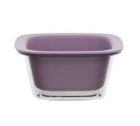 Double Layer Drain Basket, Transparent Fruit Washing Bowl, Compact Kitchen | Durable thickened PET material, dual layer drainage design, ideal for fruit washing F