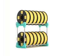 Double-Layer Filament Rack for 3D Printer Spool Organization, Desktop Holder for Printing Workstations and Studios