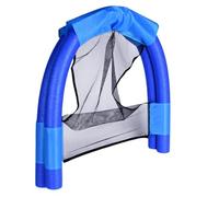 Double-Layer Floating Noodle Chair - Double-Tube Solid Pool Float with Backrest | Inflatable Water Lounge Chair for Lake Beach Outdoor Pool 50x43cm