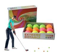 Double Layer Golf Balls, Golf Practice Balls | 12 Golf Double Layer Balls for Golf Ball Practice | Synthetic Rubber Interlayer Practice Tool for Golf Enthusiasts, Professionals and Beginners