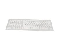 Double Layer Keycaps, High Low Layout Heat Resistant PBT Keycaps PBT Material 108 Keys for 104 Key Keyboard White