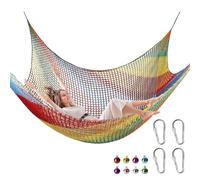 Double-Layer Kids Climbing - Safety Rope for Playground, Park, Indoor & Outdoor Fun | Multicoloured Protective Netting for Children’s Climbing, Recreation, Playtime, Fitness & Safe Active Play