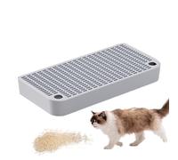 Double Layer Litter Box Step, Cat and Kitten Toilet Ramp, Waterproof Trapper with Filter Function for Pets, Sturdy Pedal with Anti Skid Base, Home Pet Accessory for Cats Rabbits Small Animals
