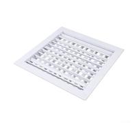 Double Layer Louver Air Vent Constructed from Galvanized Iron and Aluminum Alloy for Airflow Management in Hotels Restaurants and Multi Use Facilities (250 * 250mm)