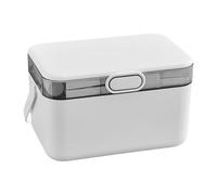 Double Layer Medicine Box - Portable Chest Organizer with Secure Dustproof Lid | Pill Solution for Home Users, Business Tablet Sorting, First Aid Organization,