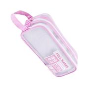 Double Layer Mesh Pencil Case Pen Bag Large Capacity Pouch Desk Organizer Simple Double Layer Mesh Pouch for Students, Oh!