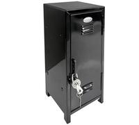 Double Layer Metal Sto Cabinet for Banknotes & Files Secure Black Document Cupboard for Home Office & Cosmetics Iron Design Space Saving