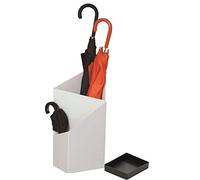 Double Layer Metal Umbrella Holder for Home & Office - Space-Saving Entryway Organizer in Stylish Rose, Black, Red - Durable and Modern Design