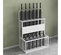 Double-Layer Metal Umbrella Stand, Stylish and Durable Reception Furniture for Hotel Entrances & Corridors, Space-Saving Walking Stick Holder