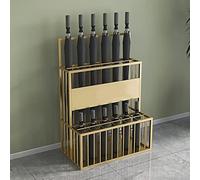 Double-Layer Metal Umbrella Stand, Stylish and Durable Reception Furniture for Hotel Entrances & Corridors, Space-Saving Walking Stick Holder