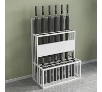 Double Layer Metal Umbrella Stand - Stylish Design for Hotel Lobby, Hallway, Entryways & Public Spaces - Durable & Space-Saving Organizer
