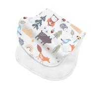 Double Layer Newborn Baby Bib Absorbent Nursing Teething Bib Soft Cotton Baby Shower Gift
