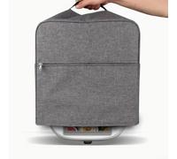 Double-Layer Oxford Cloth Blender Cover with Side Storage Pockets, Moisture-Resistant Lining, Fits for TM5 and for TM6 Models for Kitchen Appliance Protection(Gray)