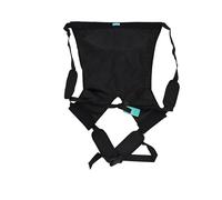 Double Layer Patient Lift Sling Carrier One-Person Transferring Belt for Carrying Up and Down Stairs to Bed,Wheelchair,Chair,Car,Vehicle for Elderly,Handicapped,Disabled,Bedridden(Black,Small)