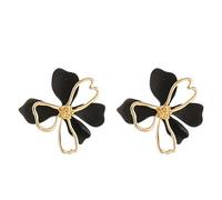 Double-Layer Petal Stud Earrings, Unique Floral Design, Premium Alloy Metal, Versatile Everyday & Party Jewelry for Women