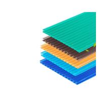 Double-Layer Polycarbonate Greenhouse Panels, Reinforced and Transparent for Outdoor Gardening