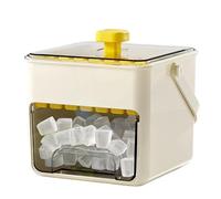 Double Layer Press Ice Tray - Mold Quick Release, Ice Formation Tray Mold Standard Size Leakproof Design with Food Grade PP Material Trays Molds with Lid Category Kitchen Maker Tool Portable
