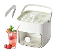 Double Layer Reusable Ice Cube Tray with Squeeze Lid | Ice Cube Mould for Drinks | Whisky Bourbon Refresh Cocktails Coffee Wine Camper Home Restaurant