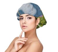 Double Layer Reversible Hair Wrap Satin Sleep Cute Corgi Cap Bonnet for Braid Curly Hair Satin Bonnet, Black, One size