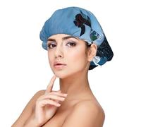 Double Layer Reversible Hair Wrap Satin Sleep Snowboarding Cap Bonnet for Braid Curly Hair Satin Bonnet, Black, One size