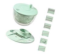 Double Layer Salad Spinner with 304 Stainless Steels Basket for Efficient Vegetable Fruit Drying and Washing Kitchen Tool Efficient Vegetable Water Remover