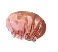 Double layer shower cap waterproof new shower cap women's makeup kitchen oil fume dustproof hood adult thick hood