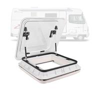 Double-Layer Skylight for RV Travel Trailers with LED Lighting & Hydraulic Support Rod