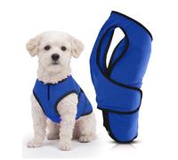 Double Layer Small Dog Cooling Vest - Easy On/Off Cooling Coat with Double Quick-Adjust Strap & Zip Neck, Lightweight & Portable Cooling Jacket for Dogs, Perfect for Dog Owners, Walkers & Sitters