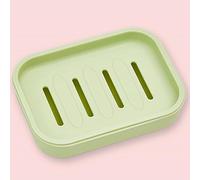 Double Layer Square Soap Dish with Cover Plastic Drain Soap Box Household Bathroom Travel Simple Portable Creative Storage TMZ
