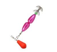 Double Layer Squid Hook Colorful Beads Swivel Scoode Jig Hook Octopus Bait Squid Jig Artificial Bait Umbrella Hook