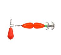 Double Layer Squid Hook Colorful Beads Swivel Scoode Jig Hook Octopus Bait Squid Jig Artificial Bait Umbrella Hook