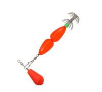 Double Layer Squid Hook Colorful Beads Swivel Squid Jig Hook Umbrella Hook Katsuri Squid Sleeve Fishing Hook Permanent
