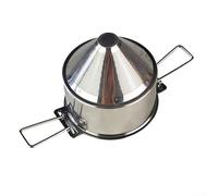 Double Layer Stainless Steel Foldable Coffee Filter Reusable with Handles Pour Over Drip Method Portable Camping Brewing Accessory Manual Espresso Tool