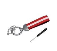 Double Layer Striped Keychain With Rings Generic Fit For Car Keys And Home Keys Sturdy Multi Color Design Multi Color Keychain For Car
