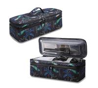 Double-Layer Travel Carrying Case Compatible with Revlon One-Step Hair Dryer Brush/Volumizer/Styler/Shark FlexStyle Attachment Portable Storage Organizer Bag Hair Tools Travel Bag (Bag Only)